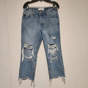 KanCan Rania High Rise Straight Leg Jeans 7/27